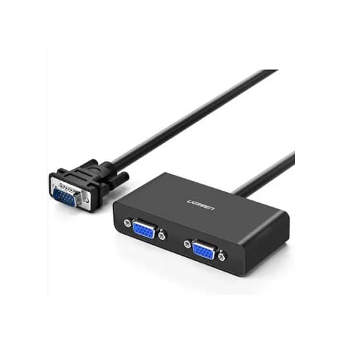 SPLITTER video Ugreen, "40254" 1 x VGA (T) la 2 x VGA (M), rezolutie full HD 1920 x 1440 la 60Hz negru, "20918"- 6957303829187