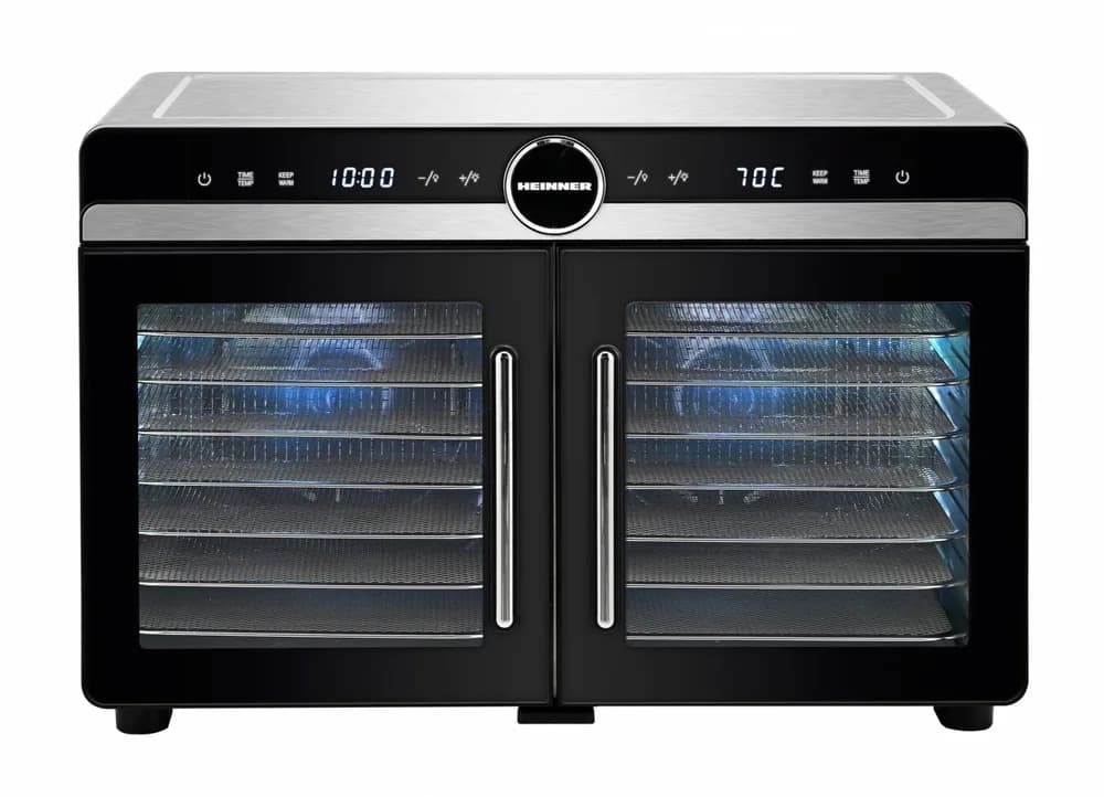 DESHIDRATOR FRUCTE SI LEGUME HEINNER DUALDRY ELITE HFD-KDDB1400BKSS — miniatură
