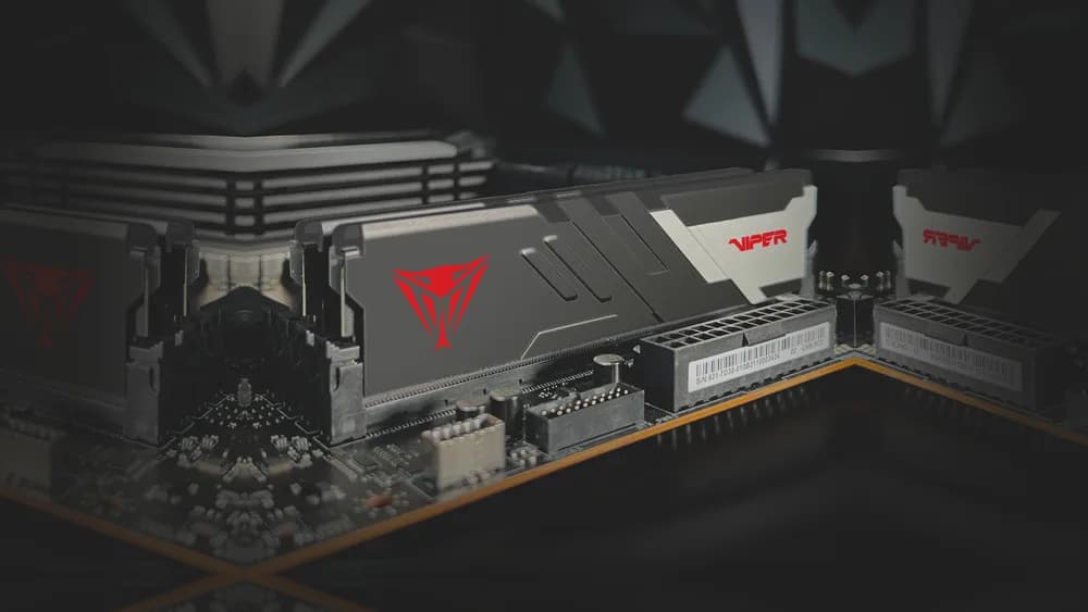 Memorie DDR PATRIOT - gaming DDR5 64GB, frecventa 6000MHz, latenta CL30, 32GB x 2 module, radiator negru, iluminare RGB, VIPER VENOM RGB "PVVR564G600C30 — miniatură