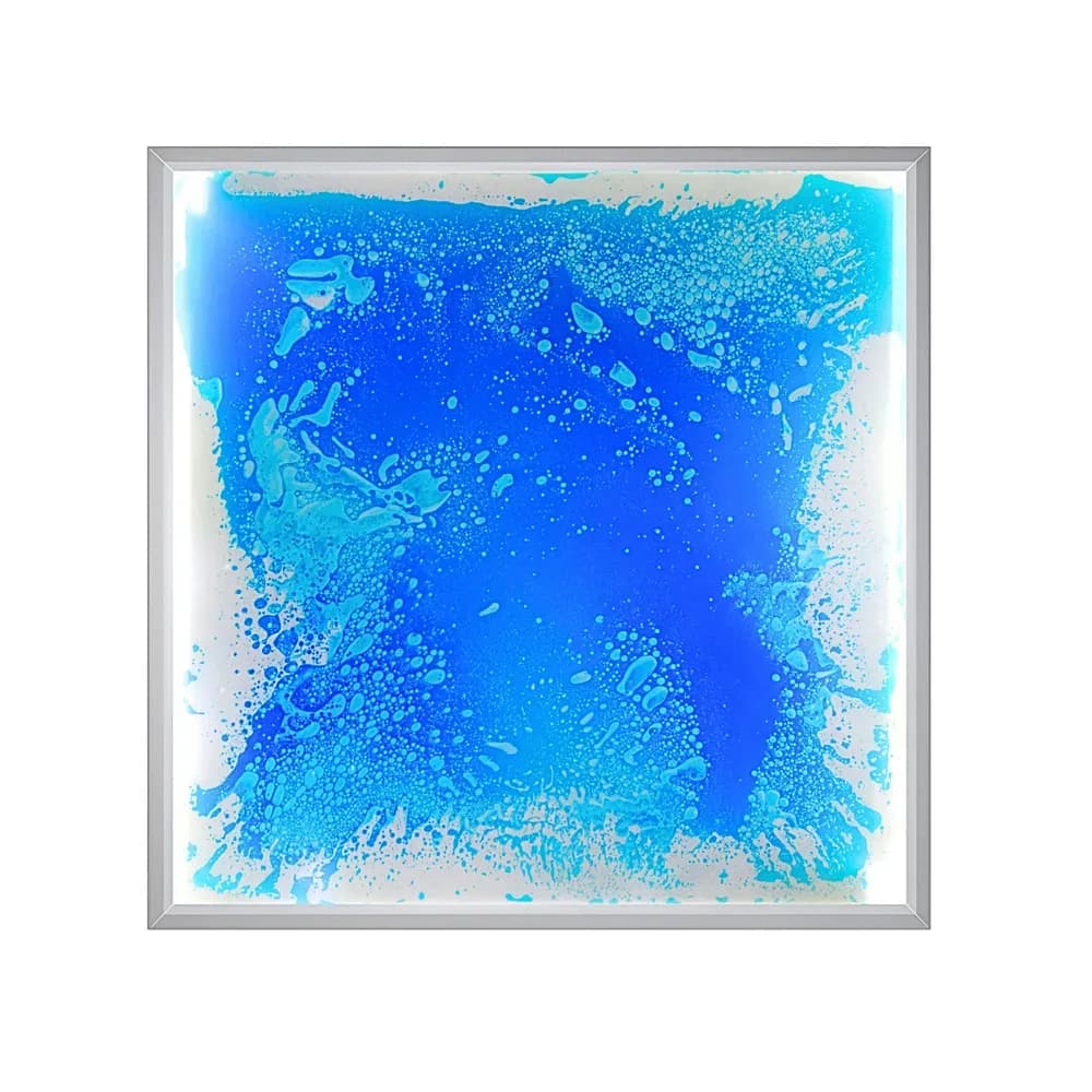 Dală de podea luminoasă cu gel, albastră – Dimensiune nouă