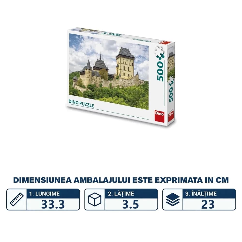 Puzzle 500 piese, Castelul Karlstejn - DINO TOYS — miniatură