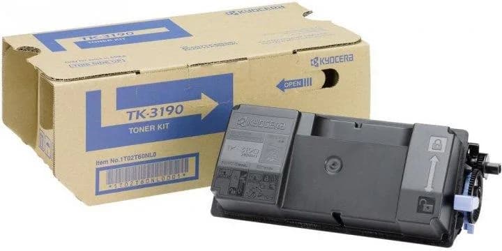 Toner Original Kyocera Black, TK-3190, pentru Ecosys P3055|P3060|P3155|P3260|M3655|M3660|M3860, 25k, "TK-3190"