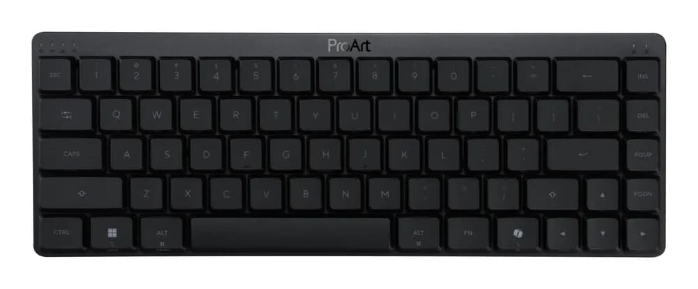 Tastatura Wireless Mecanica ASUS ProArt KD300, USB + RF 2.4GHz + Bluetooth, Backlit RGB, Switch Low-Profile Optical (Negru) "90XB0AN0-MKB020"