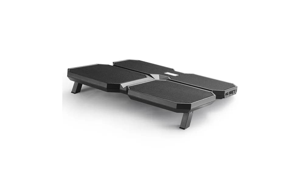 STAND DEEPCOOL notebook 15.6" MULTI CORE X6, sita metal, 4 x fan 10cm, 2 x port USB, control fan cu 4 setari, design futurist, black, "DP-N422-MCX6" — miniatură