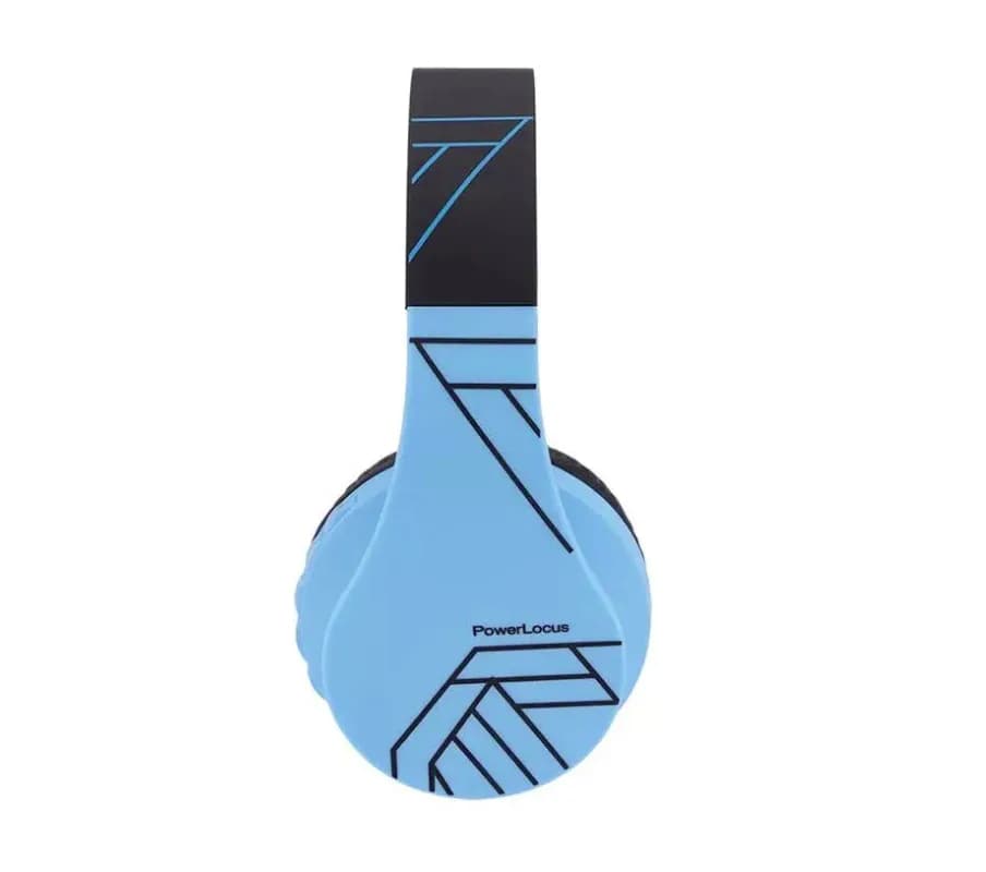 Casti Gaming Head-band PowerLocus P1Kids, Wireless/Wired, Albastru — miniatură