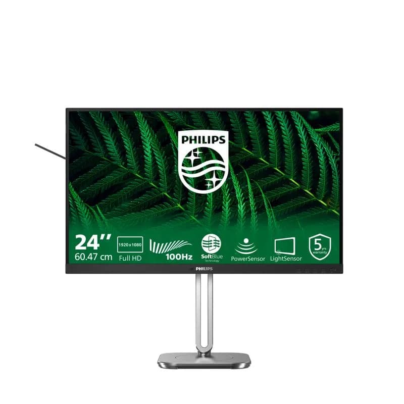 Monitor Consumer Philips 24B2G5200/00, 24", 1920 x 1080 pixeli, Anthracite