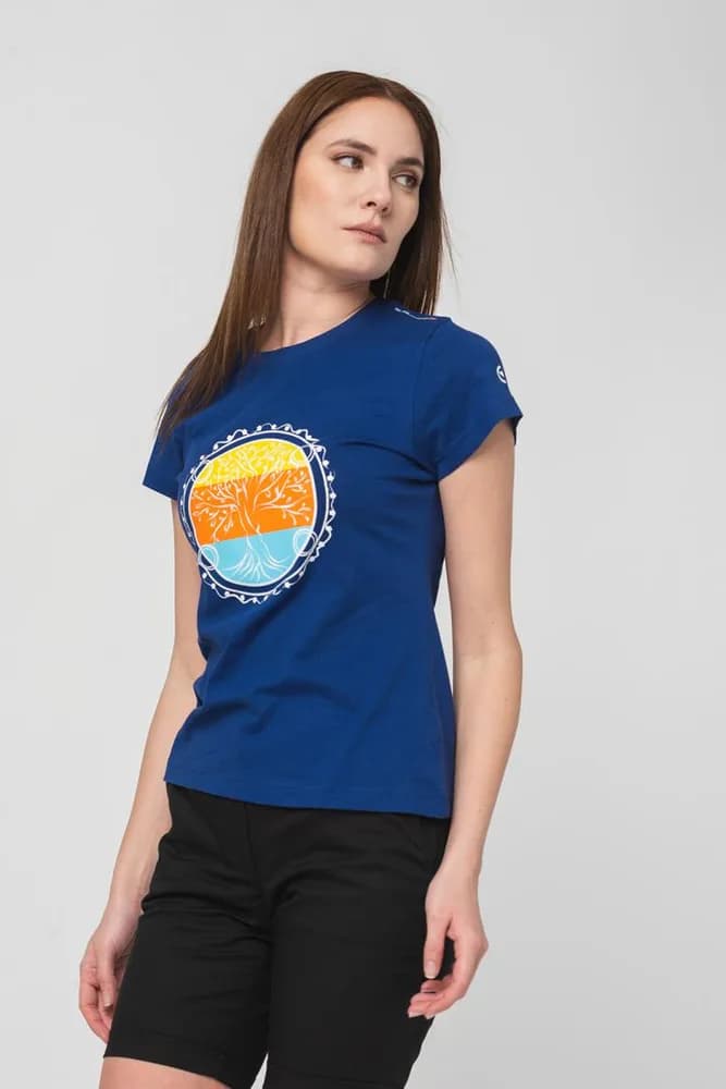 TRICOU ROATA FAMILIE FEMEI ROYAL BLUE-S — miniatură