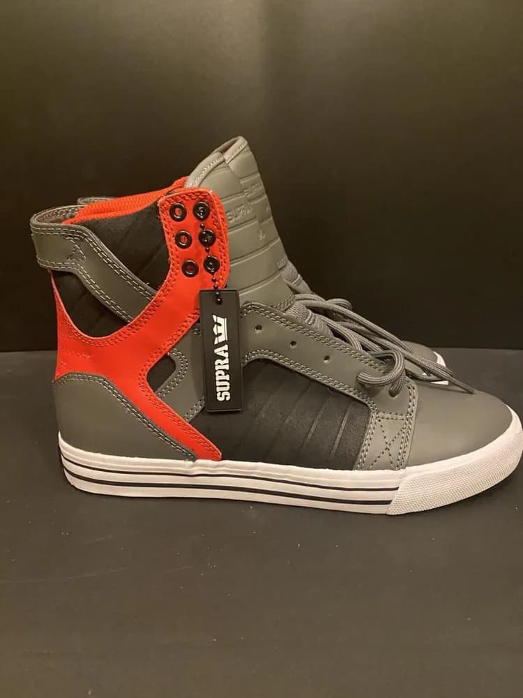 INCALTAMINTE SUPRA SKYTOP IV LIGHT GREY/WHITE/CHARCOAL, 45 — miniatură