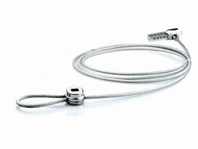 Cablu de securitate laptop Natec, lungime cablu 180 cm, material metal, gri — miniatură