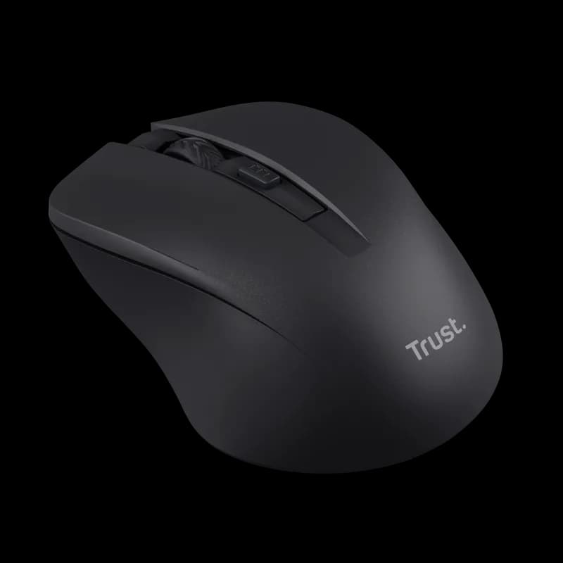 Mouse Wireless Trust Mydo, 1800 dpi, Negru — miniatură