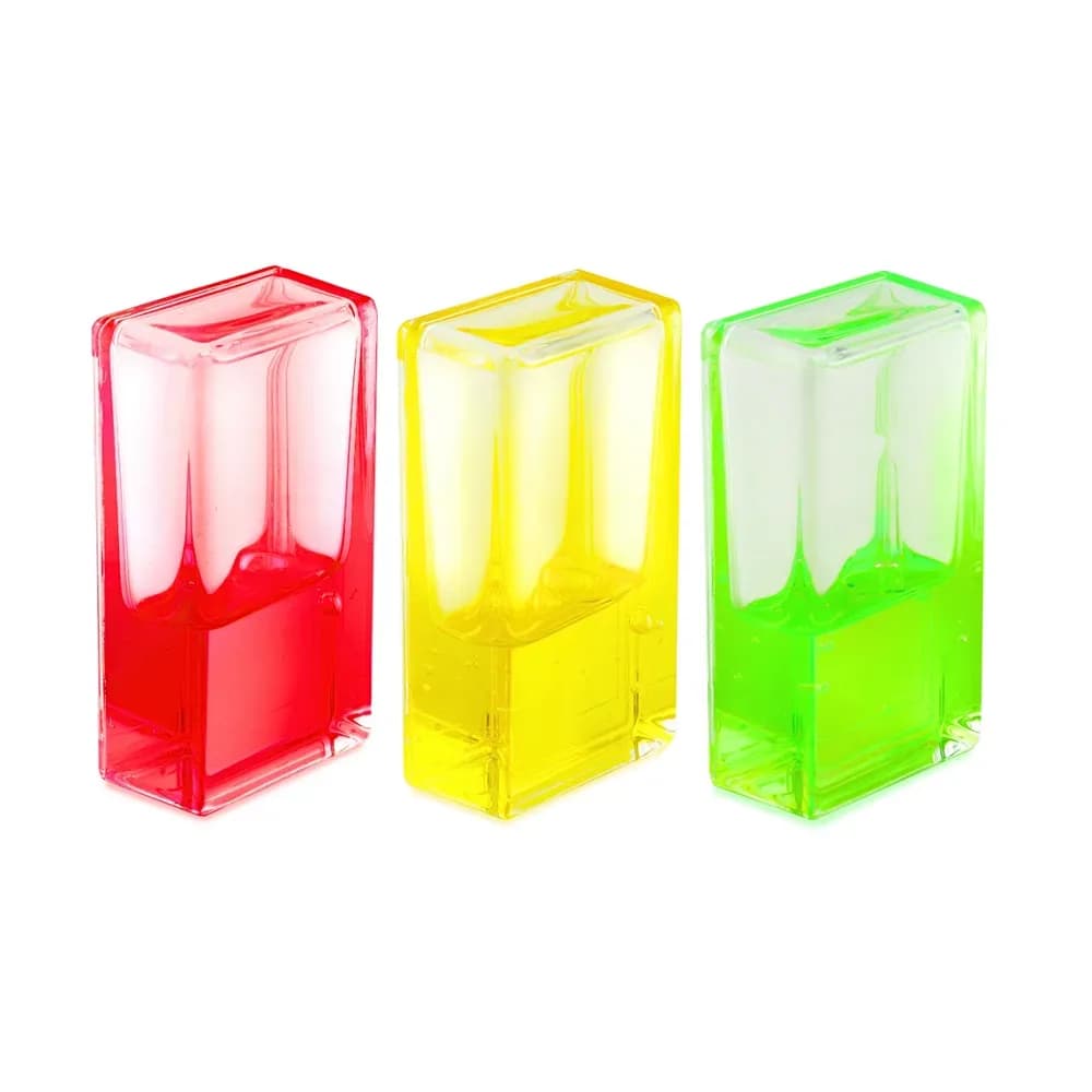 Tuburi cu gel curgator de framantat (3x dreptunghi) galben, rosu si verde