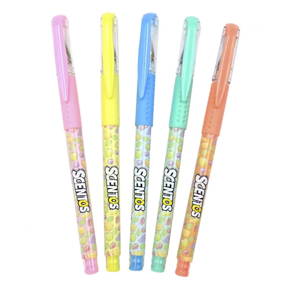 SET 5 PIXURI PARFUMATE CU.GEL, NEON/ PASTEL,SCENTOS — miniatură