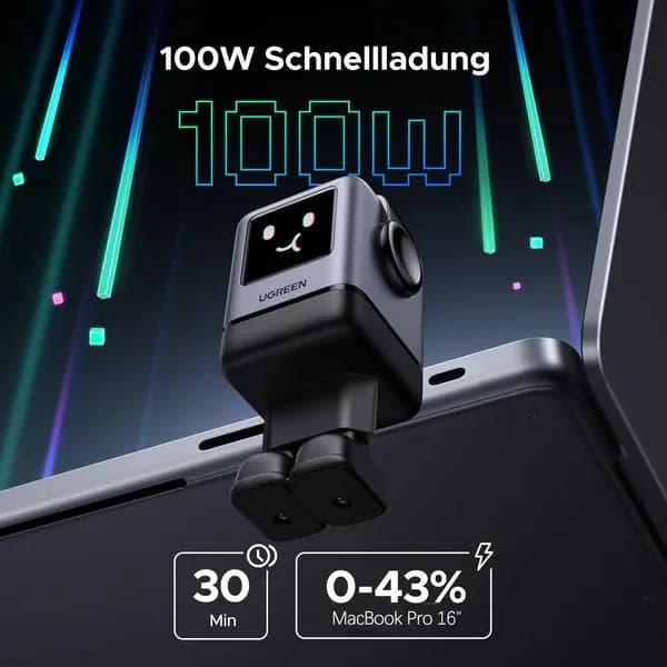INCARCATOR retea Ugreen, Nexode "X688" Quick Charge 100W GaN, 3 x USB Type-C, 1 x USB, gri "45515B" - 6941876249787 — miniatură