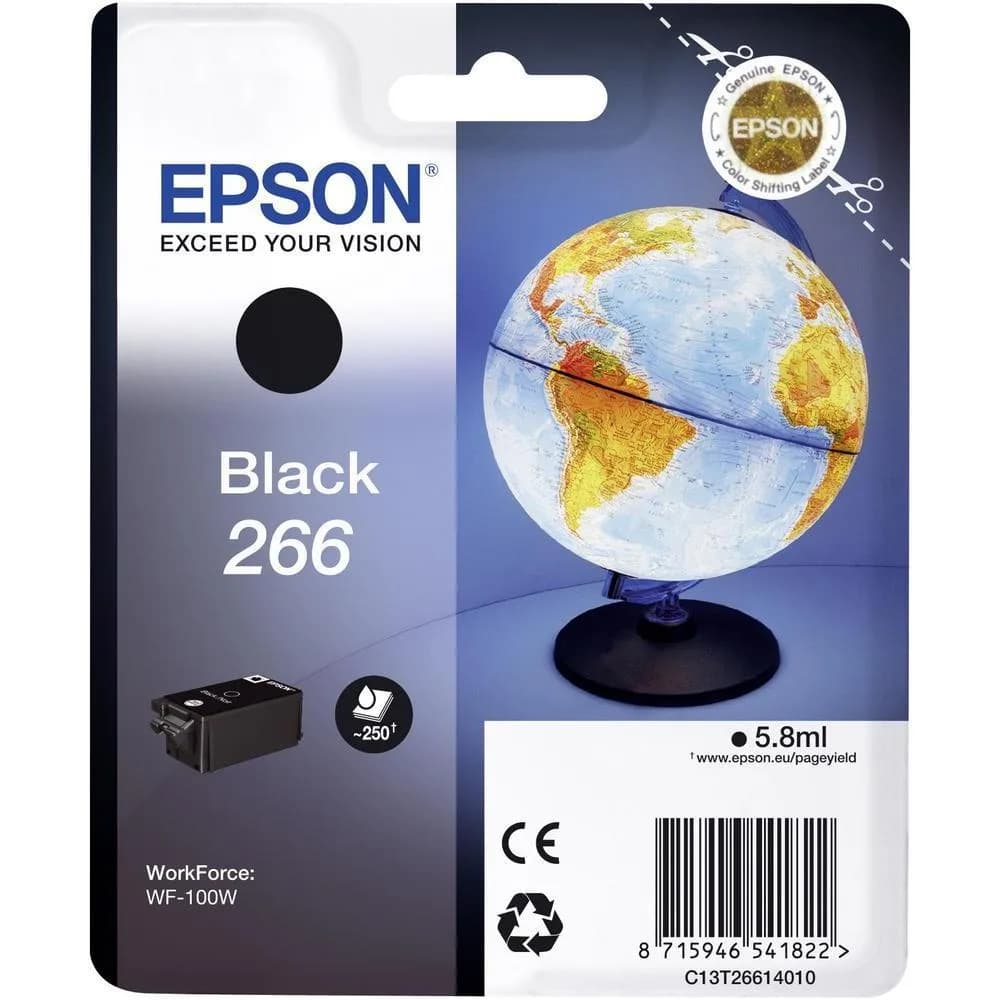 Cartus Cerneala Original Epson Black, T26614010, pentru WORKFORCE WF-100W, "C13T26614010"(RAPO)