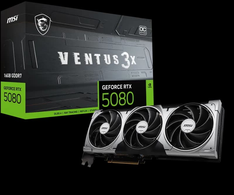 Placa video MSI GeForce RTX 5080, 16GB GDDR7, PCI Express 5.0, 256-bit