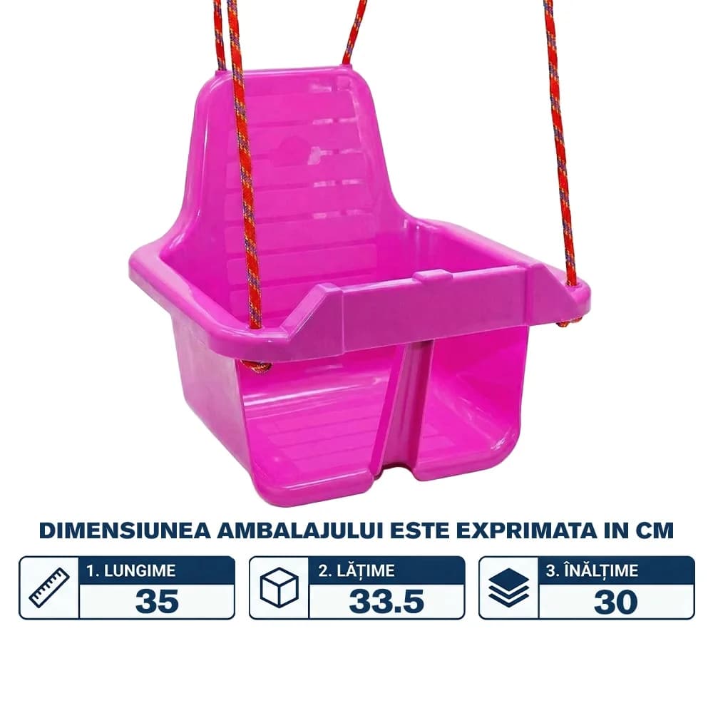 Leagan cu spatar, roz - ROBENTOYS — miniatură