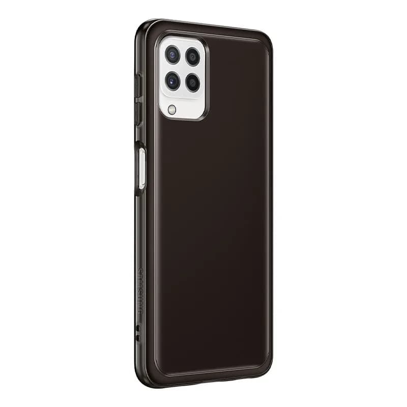 HUSA Smartphone Samsung, pt Galaxy A22, tip back cover (protectie spate), TPU, ultrasubtire, negru, "EF-QA225TBEGEU" — miniatură
