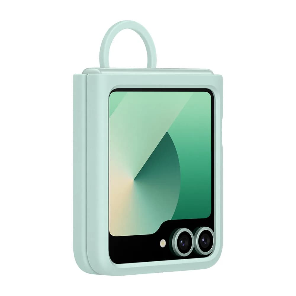 Capac protectie spate Silicone Case Galaxy Z Flip 6 Verde Mint "EF-PF741TMEGWW" — miniatură