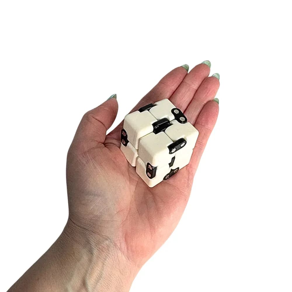 Jucărie fidget: Cub infinit: Alb — miniatură