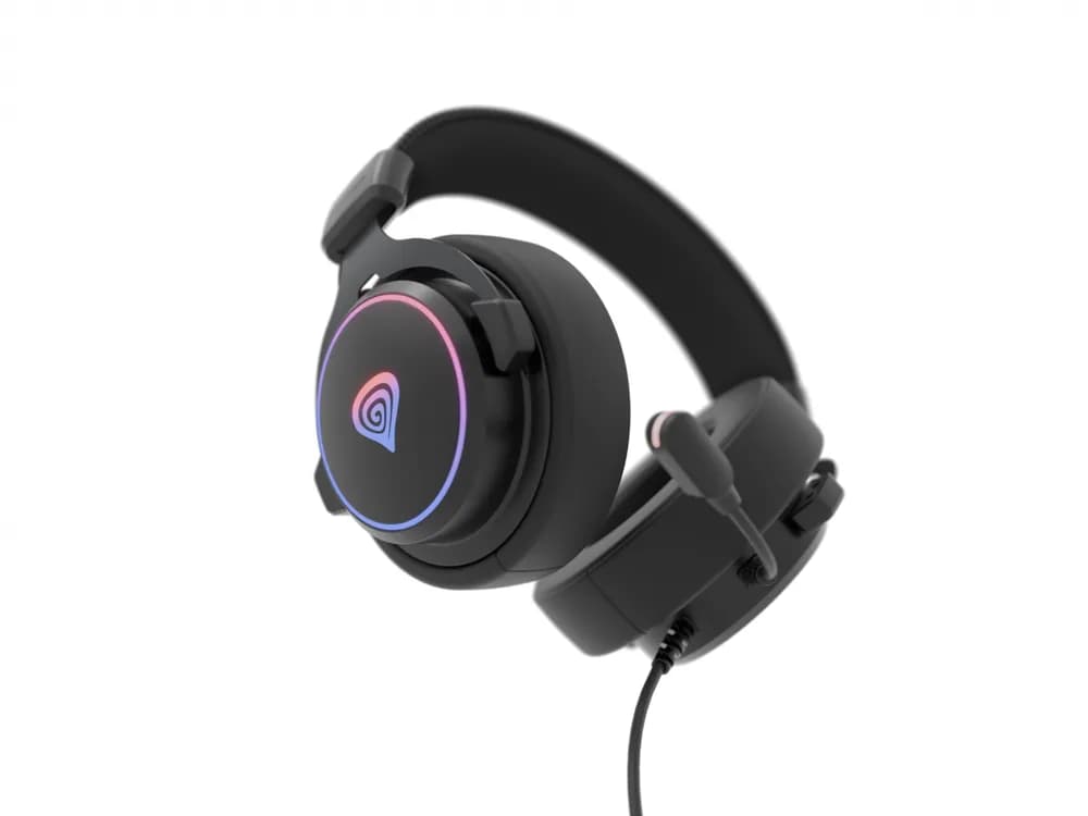 Casti Gaming Head-band GENESIS Neon 764, Wired, Negru — miniatură