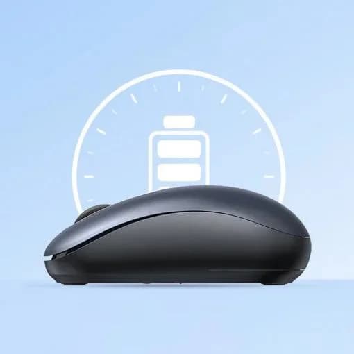 MOUSE Ugreen, "MU105" PC sau NB, wireless 2.4GHz, optic, 3/1 butoane/scroll, 2400 dpi, include baterie, albastru "90550" - 6957303895502 — miniatură