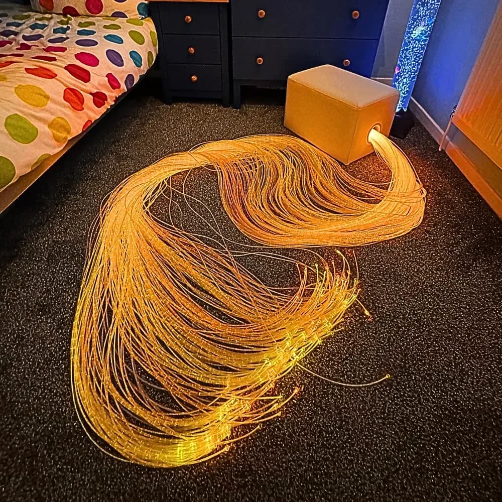 200 fibre optice, lungime 3 m — miniatură