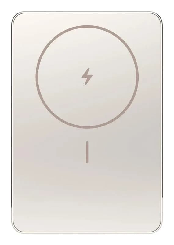 Xiaomi Super Slim Magnetic Power Bank 5000. Battery capacity: 5000 mAh, Battery technology: Lithium-Ion (Li-Ion), Battery voltage: 3.87 V. USB Type-C ports quantity: 1. Wireless charging. Product colour: Sand