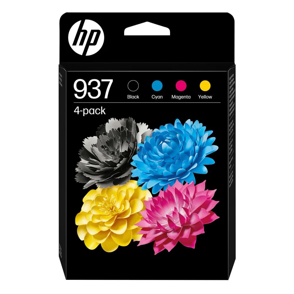 Combo-Pack Original HP CMYK, nr.937, pentru OJ PRO 9110|9120|9130|9720|9730, 3x0.8K,1.25K, incl.TV 0.8 lei)"6C400NE"