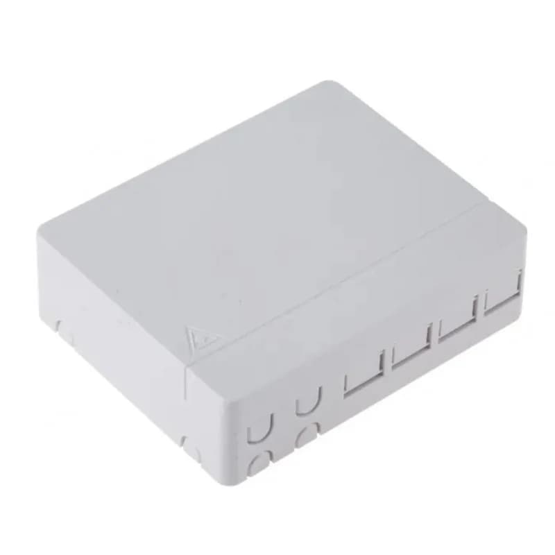 Priza FO, cutie FTTH de interior doua intrari, 4 x SC simplex sau 4 x LC duplex, neechipata - Emtex "FTTHBOX-4P"