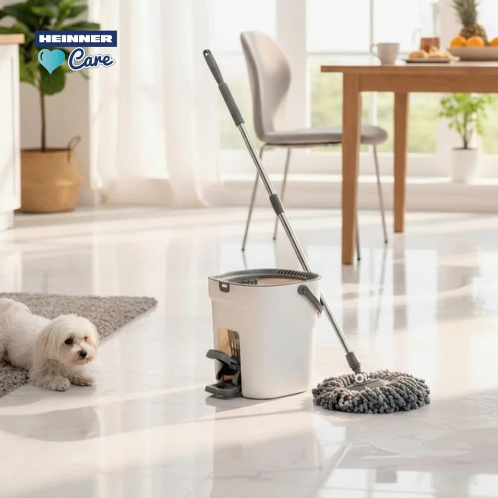 SET CURATENIE CU PEDALA WASH&DRY, CLEAN STEP, GRI — miniatură