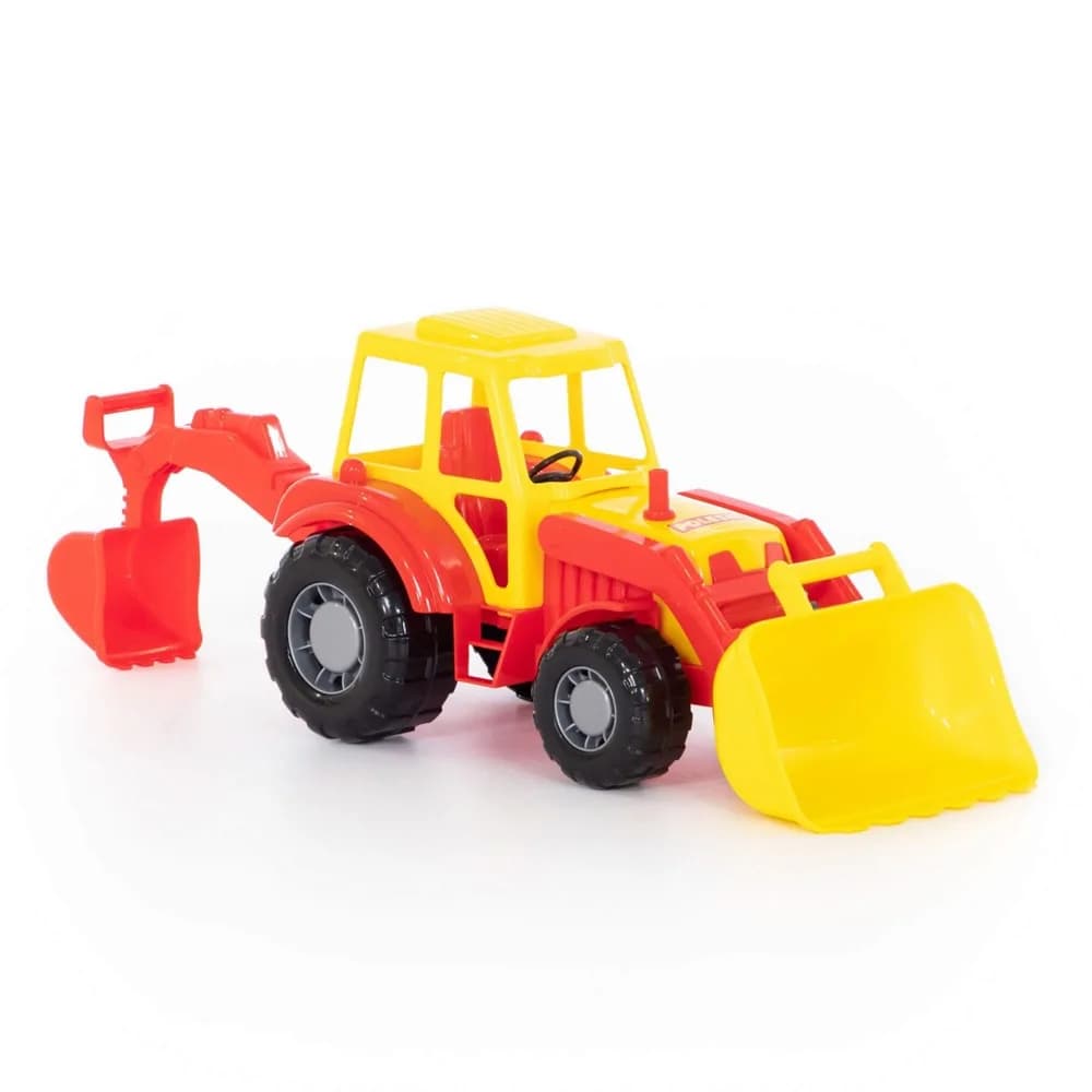 Tractor-excavator - Altay, 37x17x22 cm, Polesie — miniatură