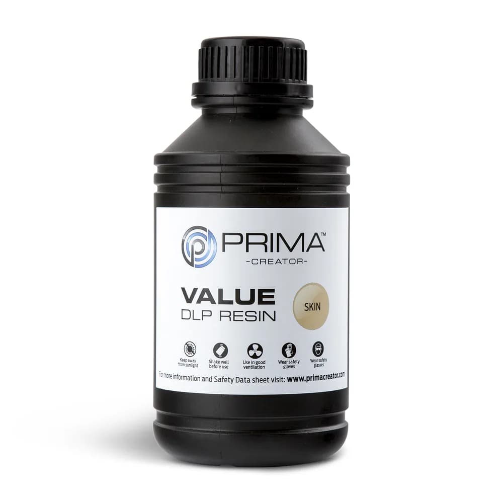 Rășină 3D PrimaCreator Value UV / DLP – 500 g – Skin — miniatură