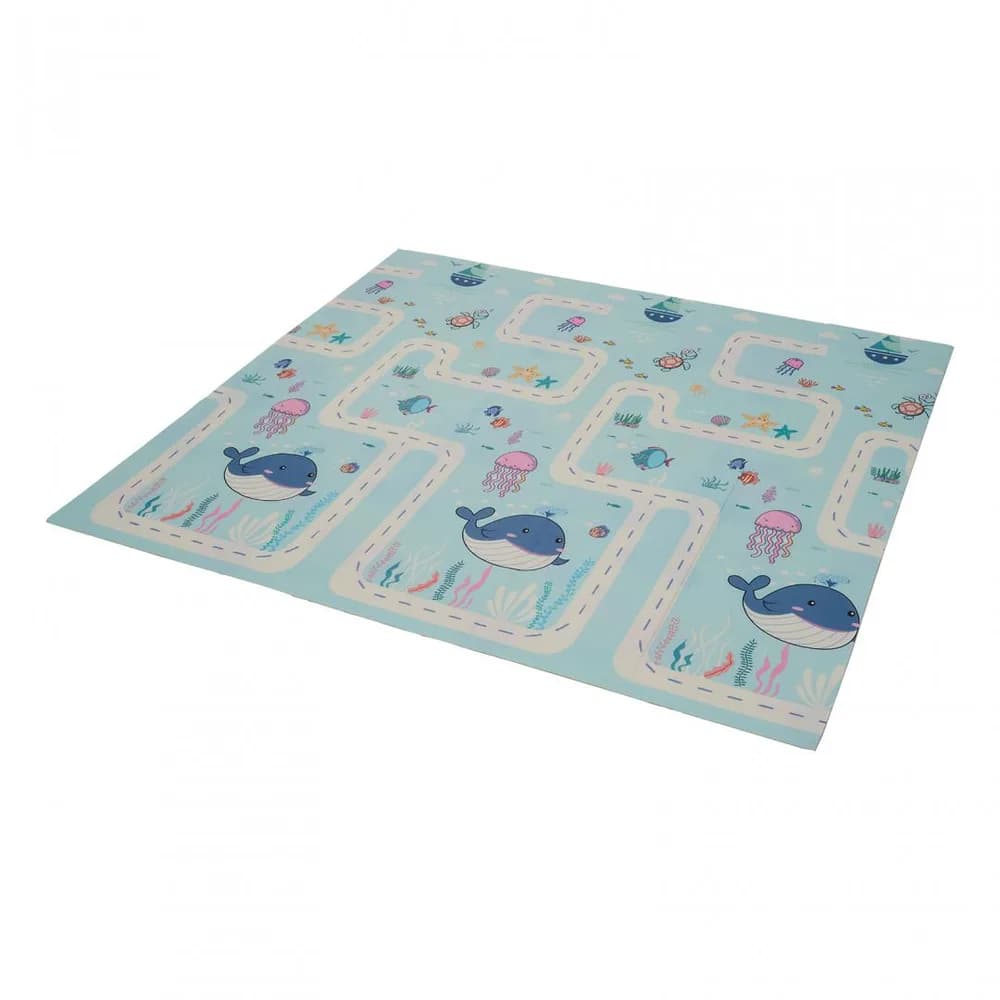 Covor de joaca pentru copii U-Grow, din spuma, pliabil, 2 fete, impermeabil, izolant, 180 x 200 x 1 cm — miniatură