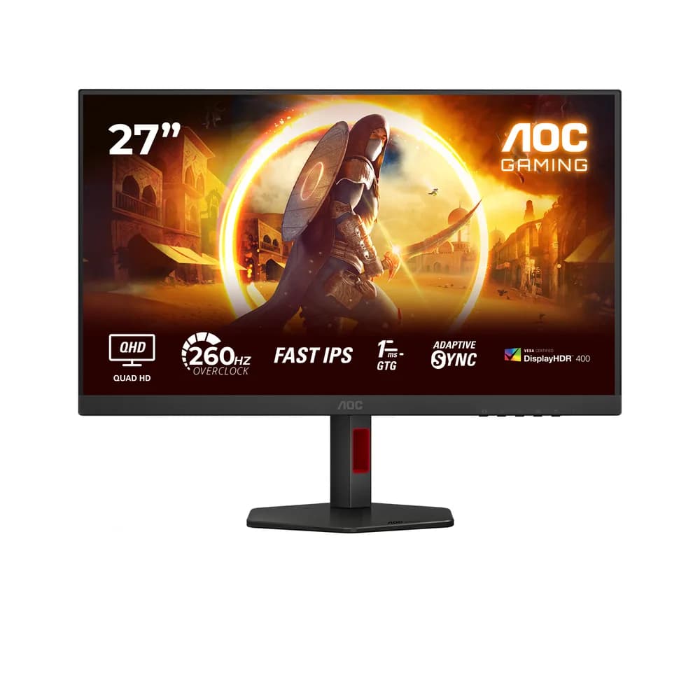Monitor Gaming Fast IPS LED AOC 27" Q27G4ZR, QHD (2560 x 1440), HDMI, DisplayPort, Pivot, 160 Hz, 0.3 ms (Negru) "Q27G4ZR"