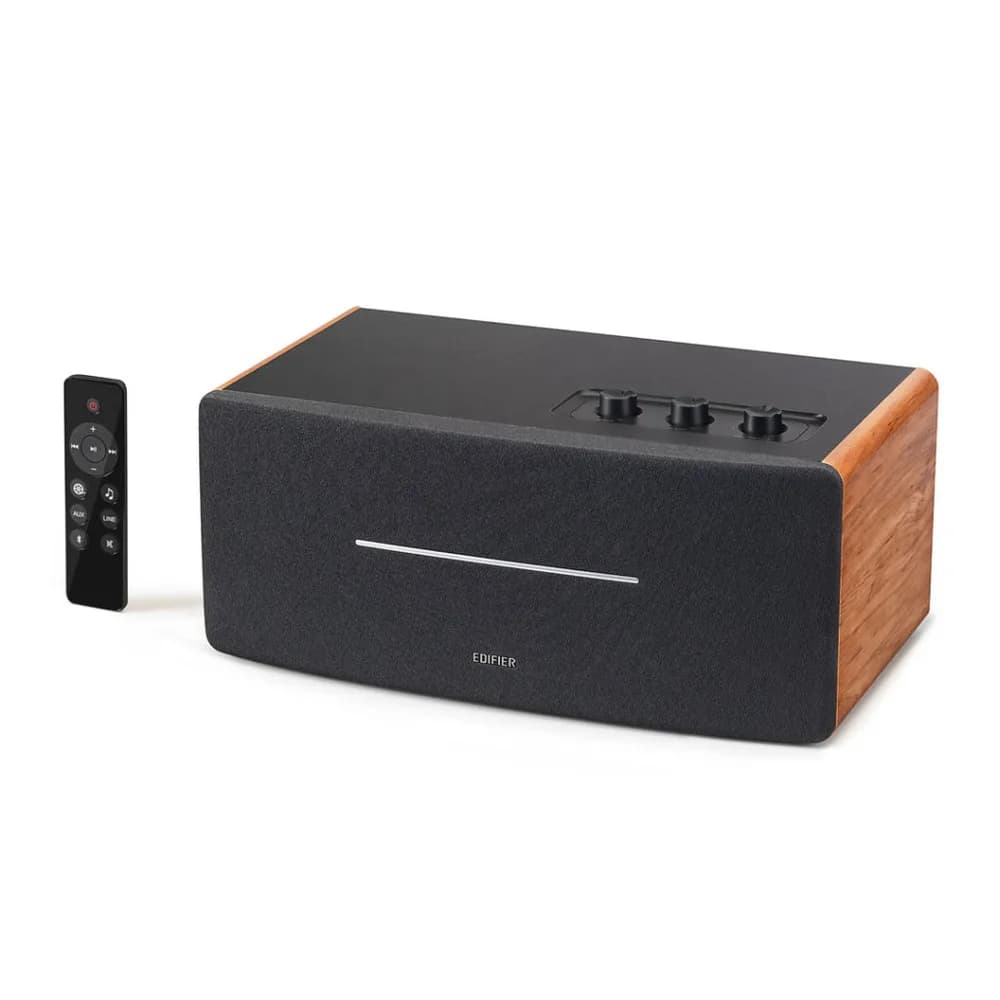 BOXE EDIFIER desktop bluetooth, RMS: 70W (2 x 20W, 2 x 15W), Bluetooth 5.0, RCA, AUX, Line-Out, brown, "D12-BR"