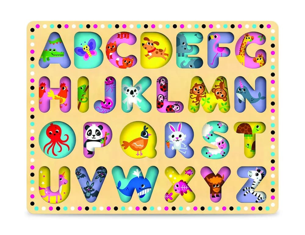 PLACA DE SORTARE ABC, JUCARIE LEMN — miniatură
