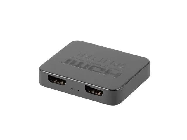 Splitter video Lanberg HDMI->2X HDMI 4K, rezolutie maxima 3840 x 2160 px, lungime cablu 80cm, negru — miniatură