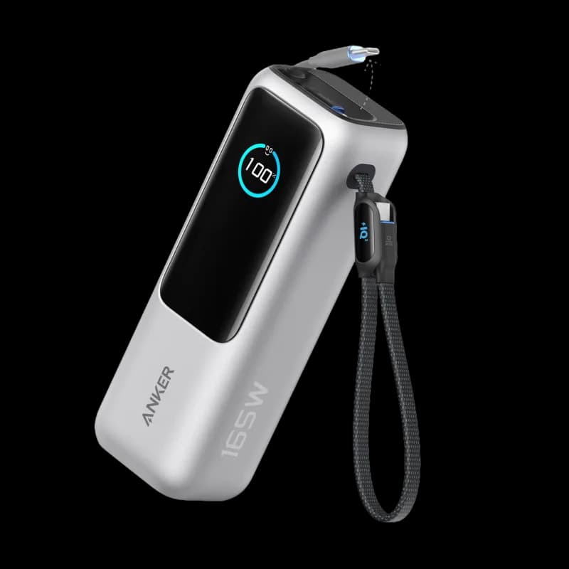 Baterie externa Anker, putere totala 25000 mAh, porturi iesire USB 2.0 x 1, USB-C x 1, argintiu