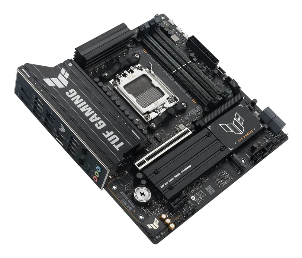 ASUS TUF GAMING B850M-PLUS WIFI7 AM5 4xDDR5 mATX Pciex5 DP HDMI USB MB "TUF GAMING B850M-PLUS WIFI7" — miniatură