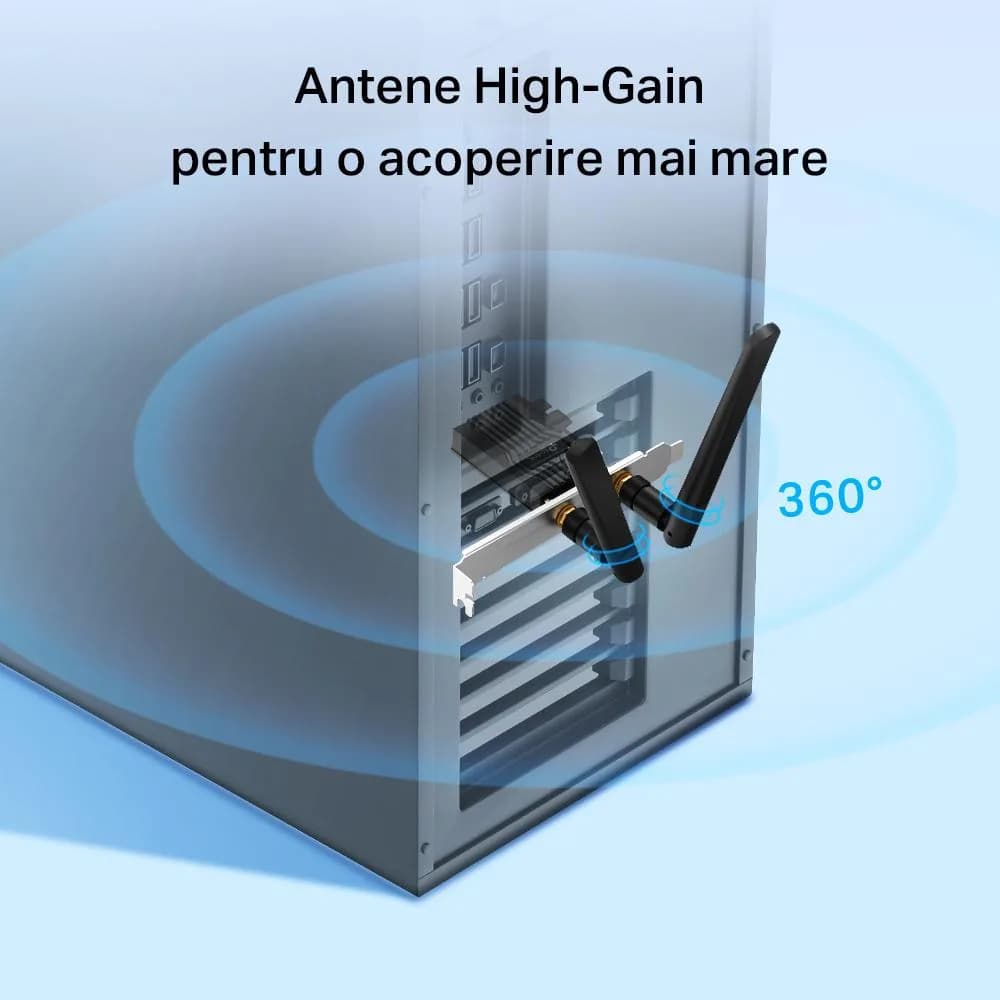 Adaptor Wireless TP-LINK Archer TX55E, WIFI 6, Mesh, Dual Band — miniatură