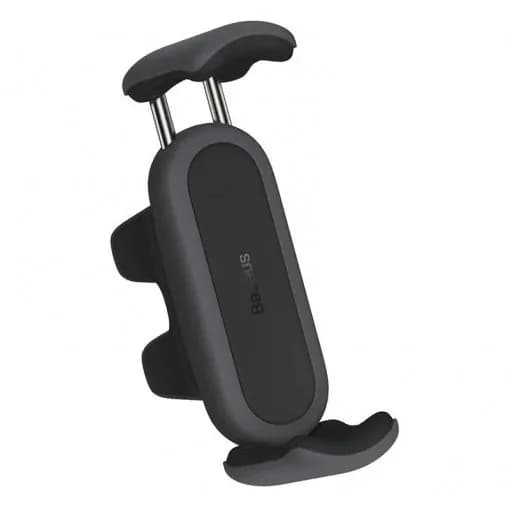 SUPORT AUTO Baseus Steel Cannon pt. SmartPhone, fixare grilaj ventilatie, corp metalic, negru "SUGP000001" - 6932172612207 — miniatură