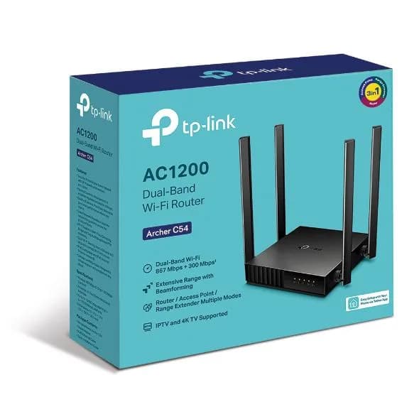 Router wireless TP-LINK Archer C54, AC1200, WiFI 5, Dual-Band — miniatură