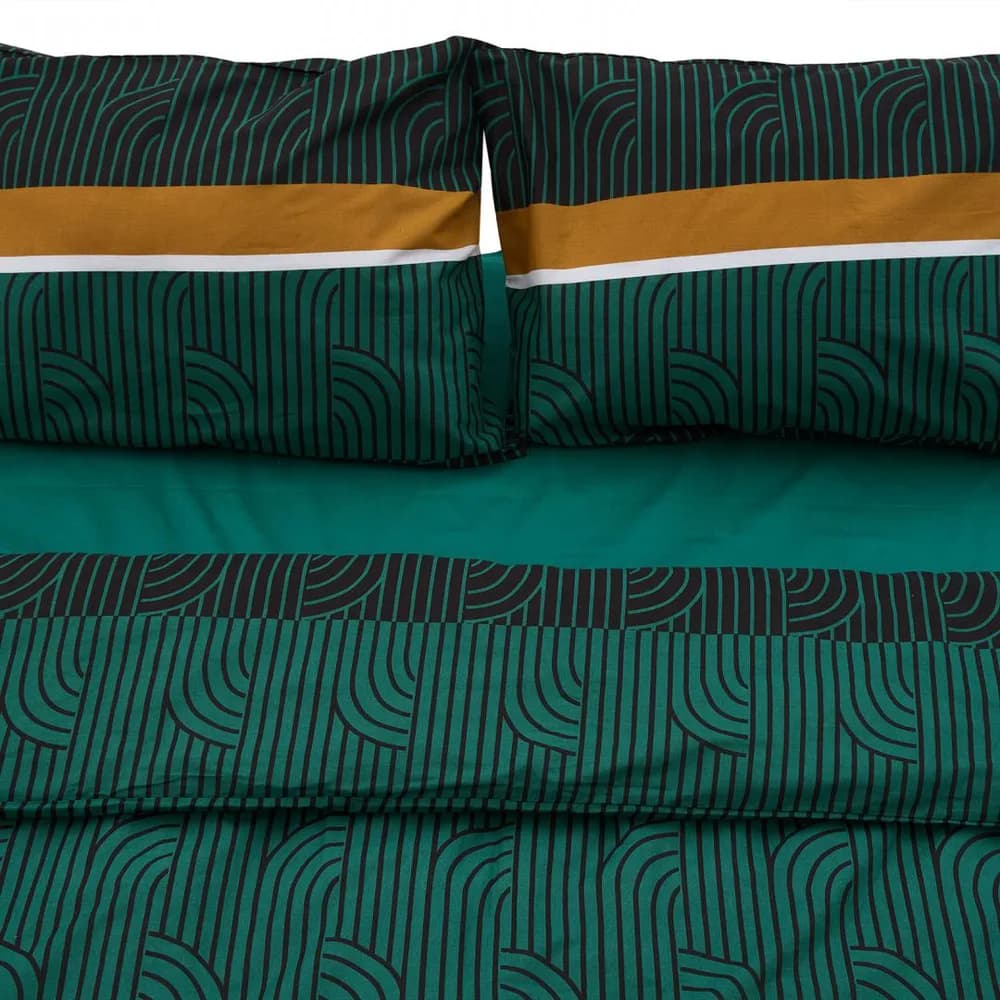 Lenjerie dubla 100% bumbac,4 piese, Deco — miniatură