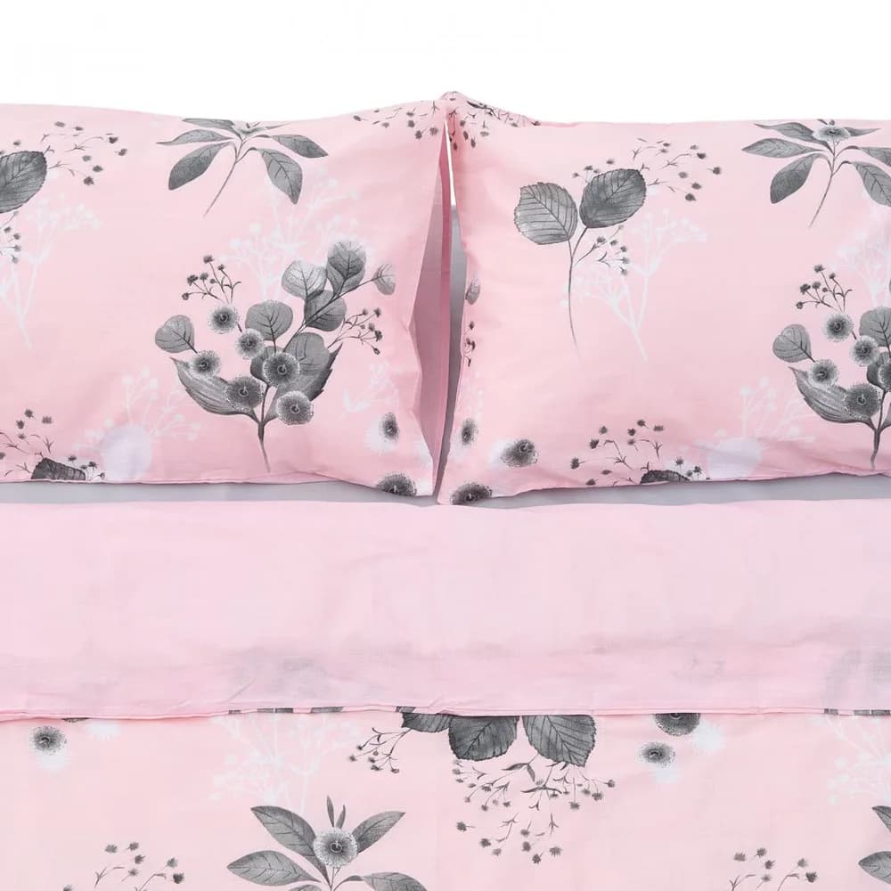 Lenjerie Dubla BBC 4 piese, 132TC - Rose — miniatură