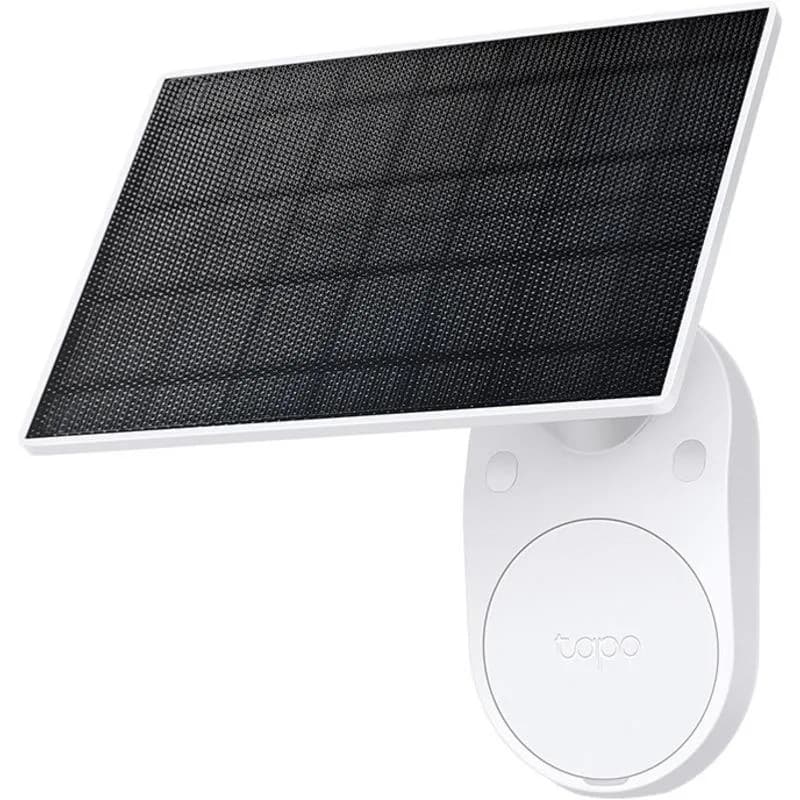 Tapo Solar Panel SPEC: 5.2V 2.5W FEATURE: Type-C Charging Port, Non-Stop Power, Flexible Solar Installation, Works with Tapo Battery Camera, 4m Charging Cable(Total), Weatherproof (IP65)