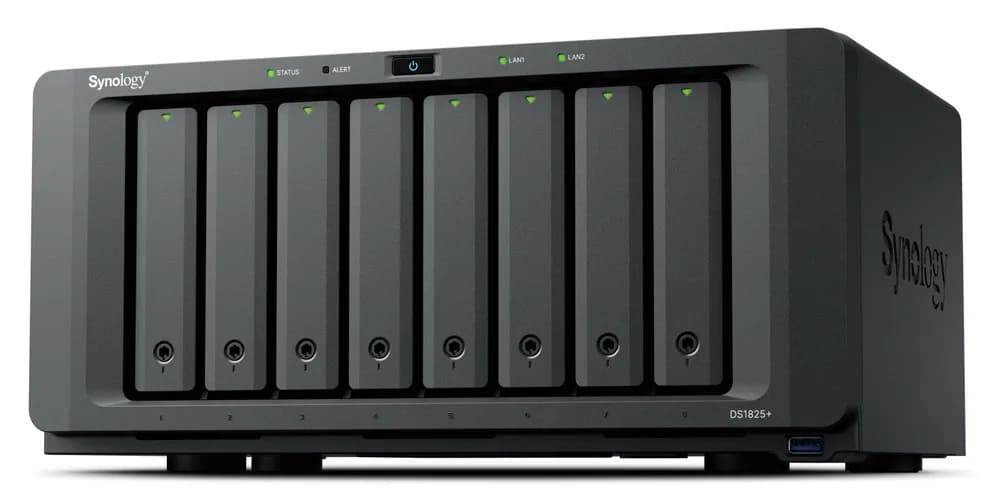 SYNOLOGY DS1825+ 8-Bay NAS AMD Ryzen Embedded V1500B 8GB DDR4 ECC SODIMM "DS1825+"