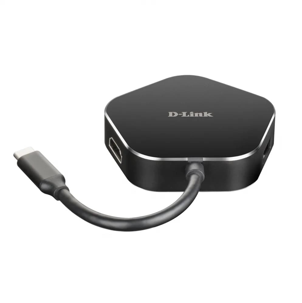 Hub USB D-Link DUB-M420, USB-C, 4 porturi, HDMI, Negru — miniatură