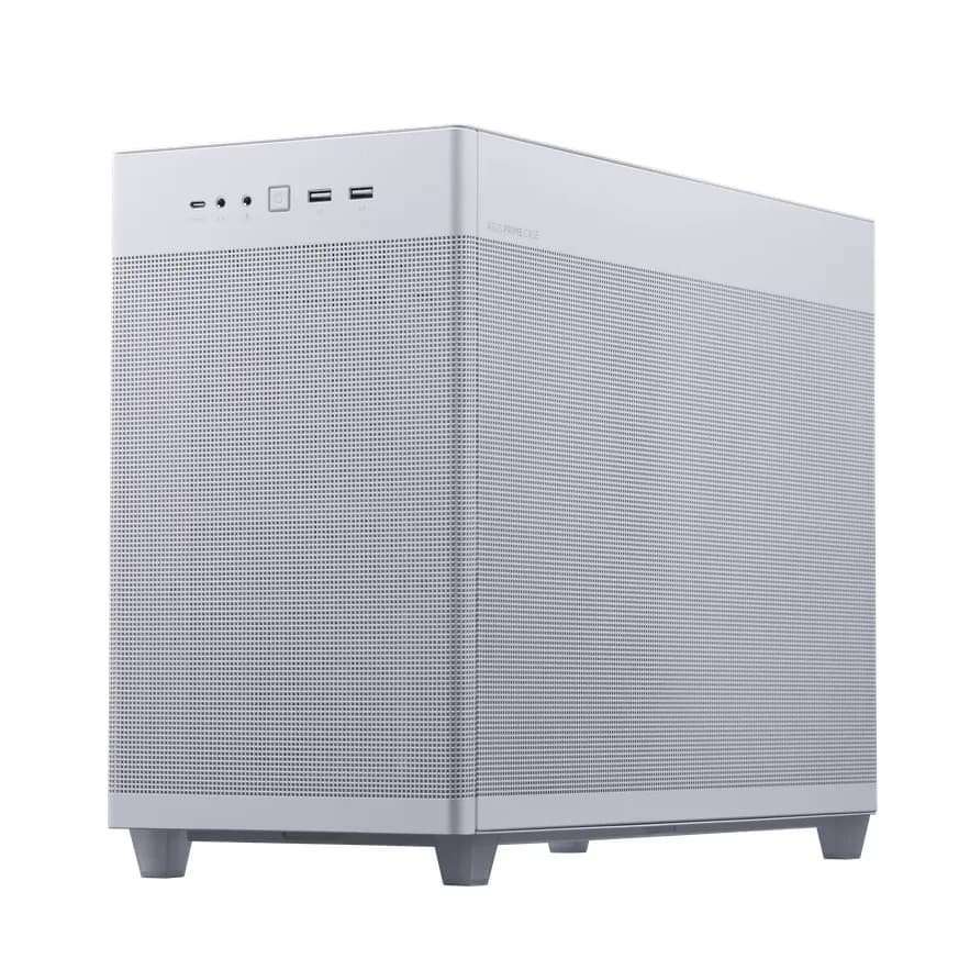 Carcasa ASUS AP201 PRIME CASE TG WHITE, Mini Tower, White — miniatură