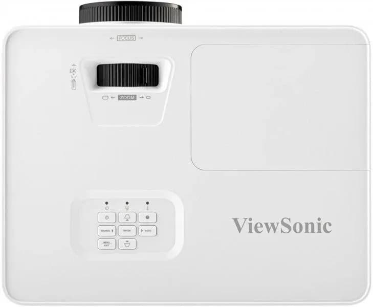 Videoproiector Viewsonic PA700W, WXGA 1280* 800, 4.500 lumeni, 12.500:1, lampa 4.000 ore/ 12.000 ore ecomode, zoom optic 1.1x, dimensiune maxima imagine 300", distanta maxima de proiectie 11 m, 25- 34 dB, D-sub, 2* HDMI, audio in/ out, USB Type A (Power): 1 (5V/1.5A), boxa 3W, RS232, 2.7 kg, cabu — miniatură