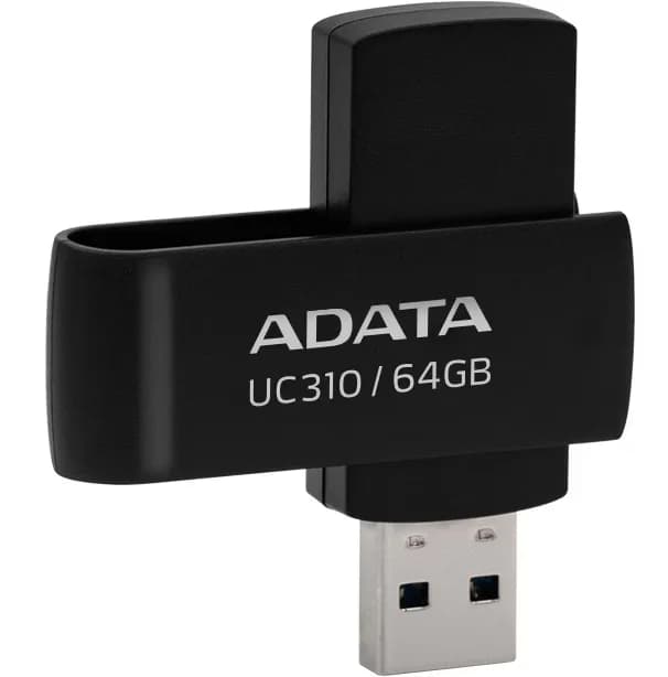 Memorie USB ADATA UC310 64 GB, USB 3.2, Negru — miniatură